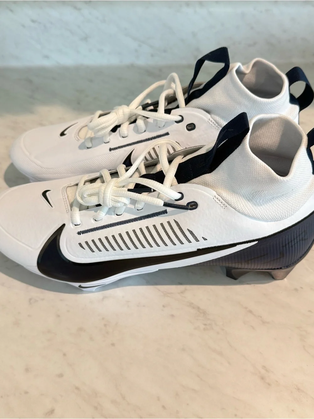 Men Nike Vapor Edge Pro 360 2 Football Cleats White Black FN7759-100 Size 10.5